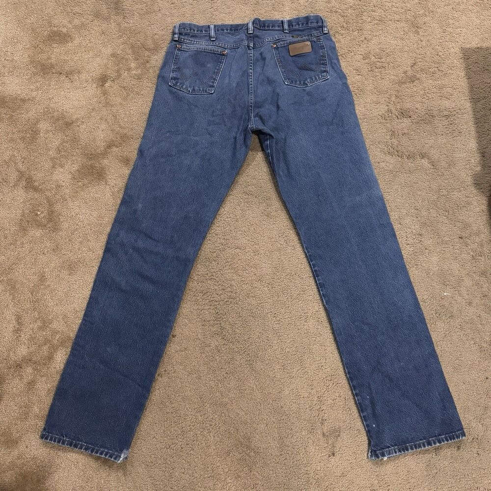 Men's Vintage Wrangler Jeans Cowboy Cut Jeans Y2K Western Wear Size 36x38